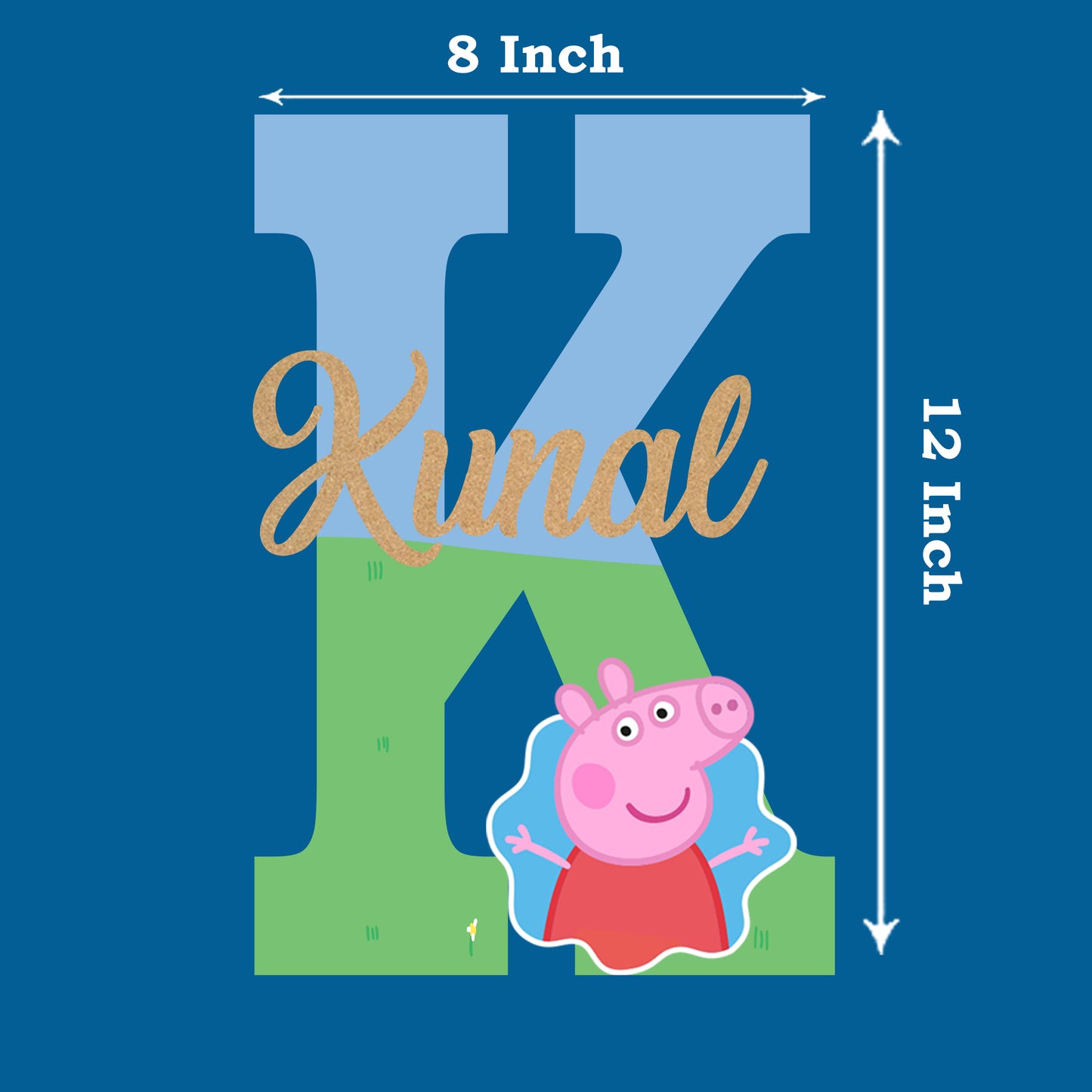 Peppa Pig Theme Name Plate