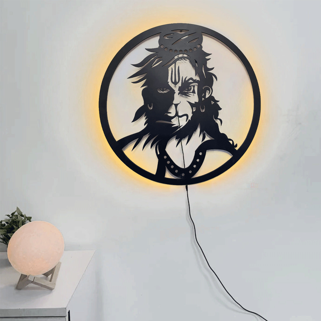 Bajrang Bali Ji Led Light For Wall Decor
