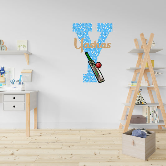Cricket Theme Name Plate