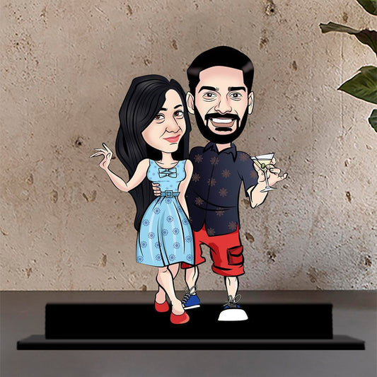 The Sassy Couple Caricature