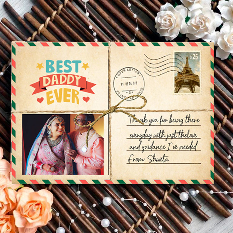 Personalised | Father’s Day | Wooden Postcard