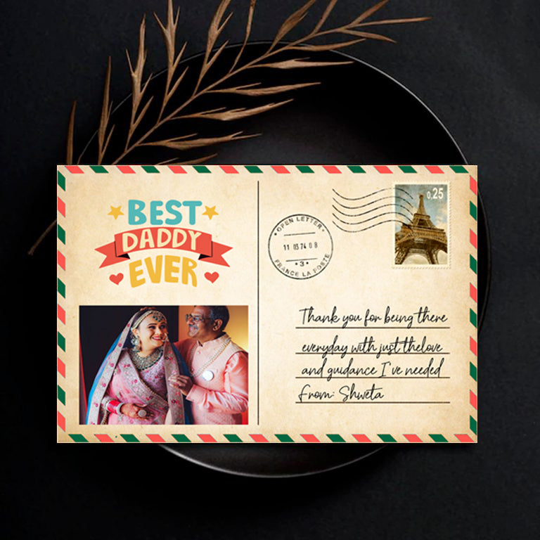 Personalised | Father’s Day | Wooden Postcard
