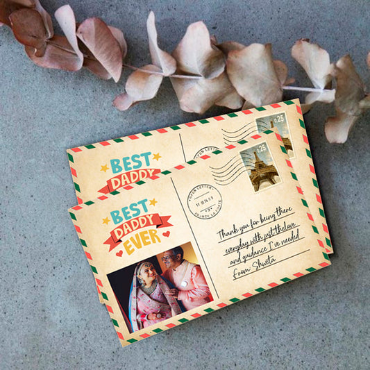Personalised | Father’s Day | Wooden Postcard