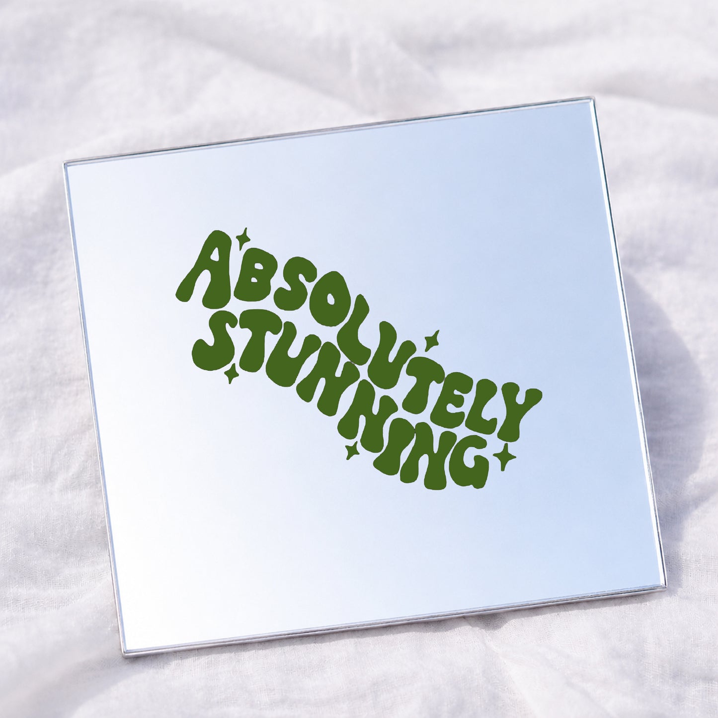 Absolutely Stunning Square Affirmation Mirror
