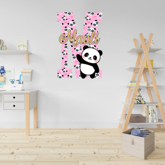 Panda Theme Name Plate