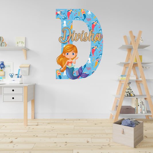 Mermaid Theme Name Plate