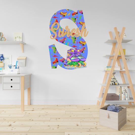 Skater Kid Theme Name Plate