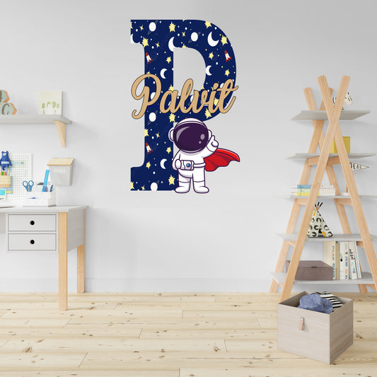 Astronaut Theme Name Plate 2.O