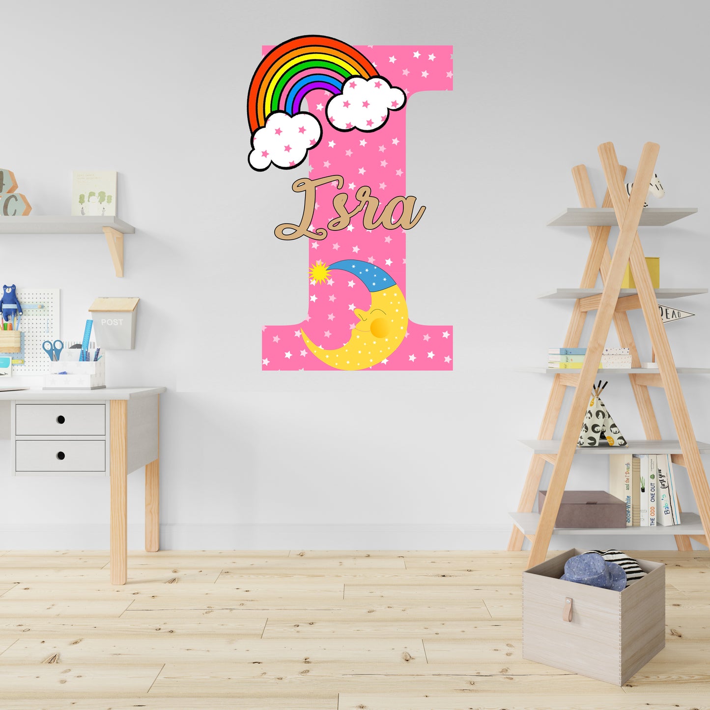 Rainbow Theme Name Plate