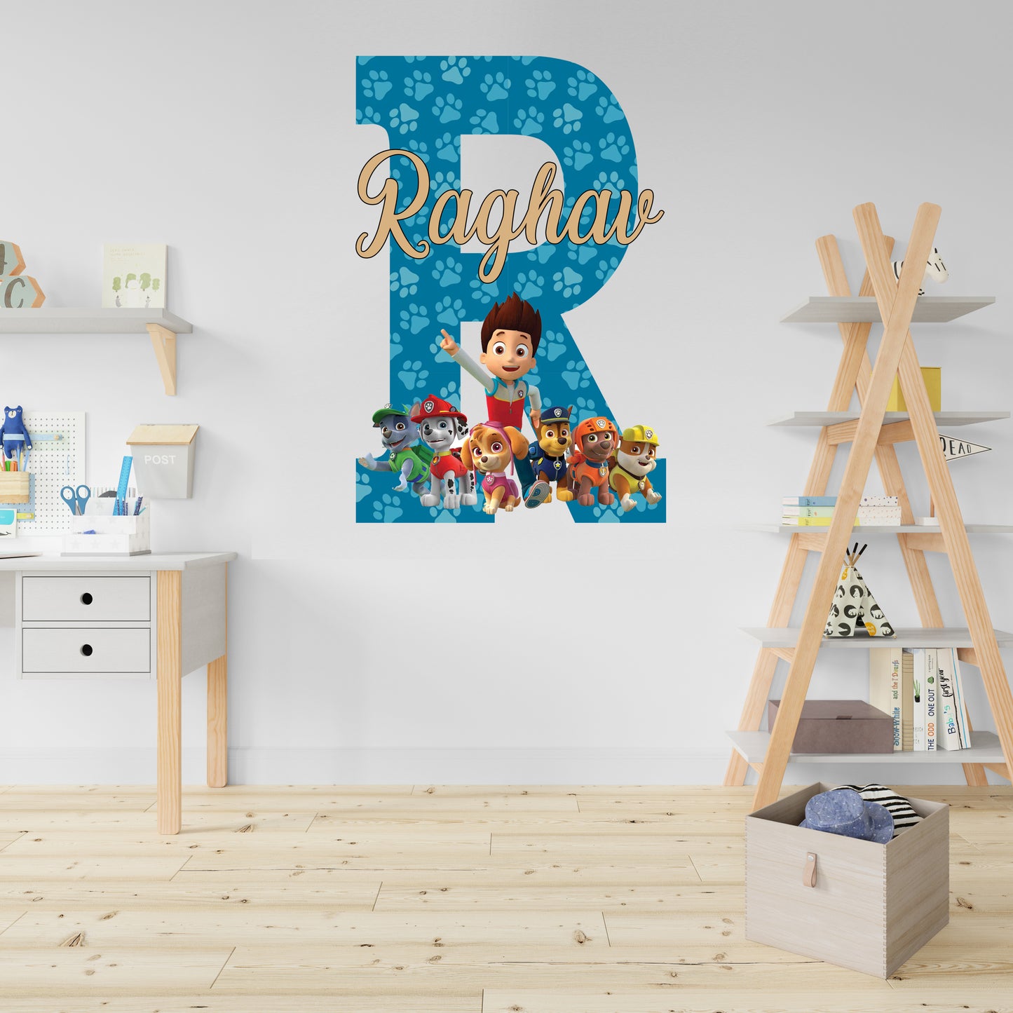 Paw Petrol Theme Name Plate