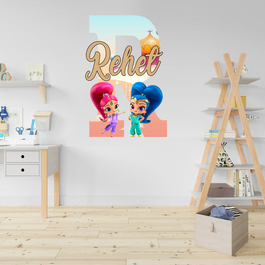 Shimmer and Shine Theme Name Plate