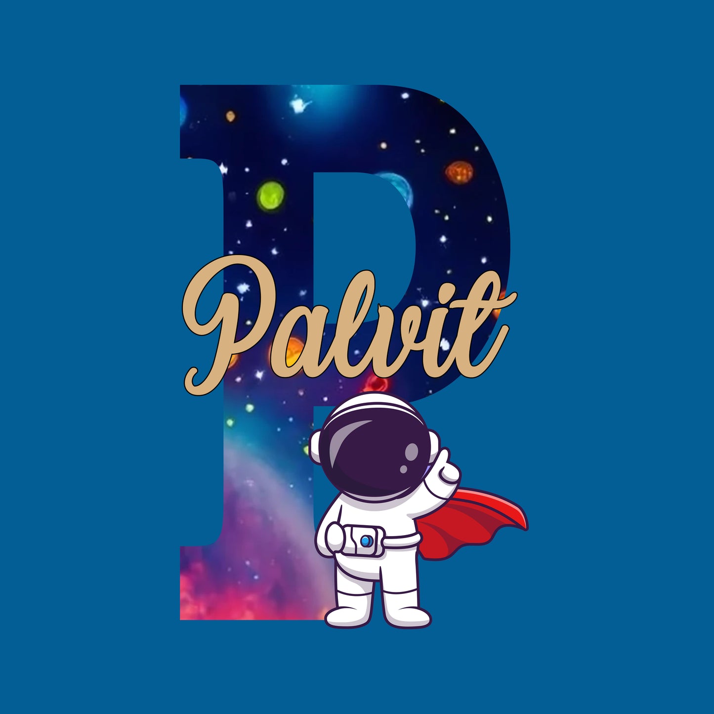 Astronaut Theme Name Plate