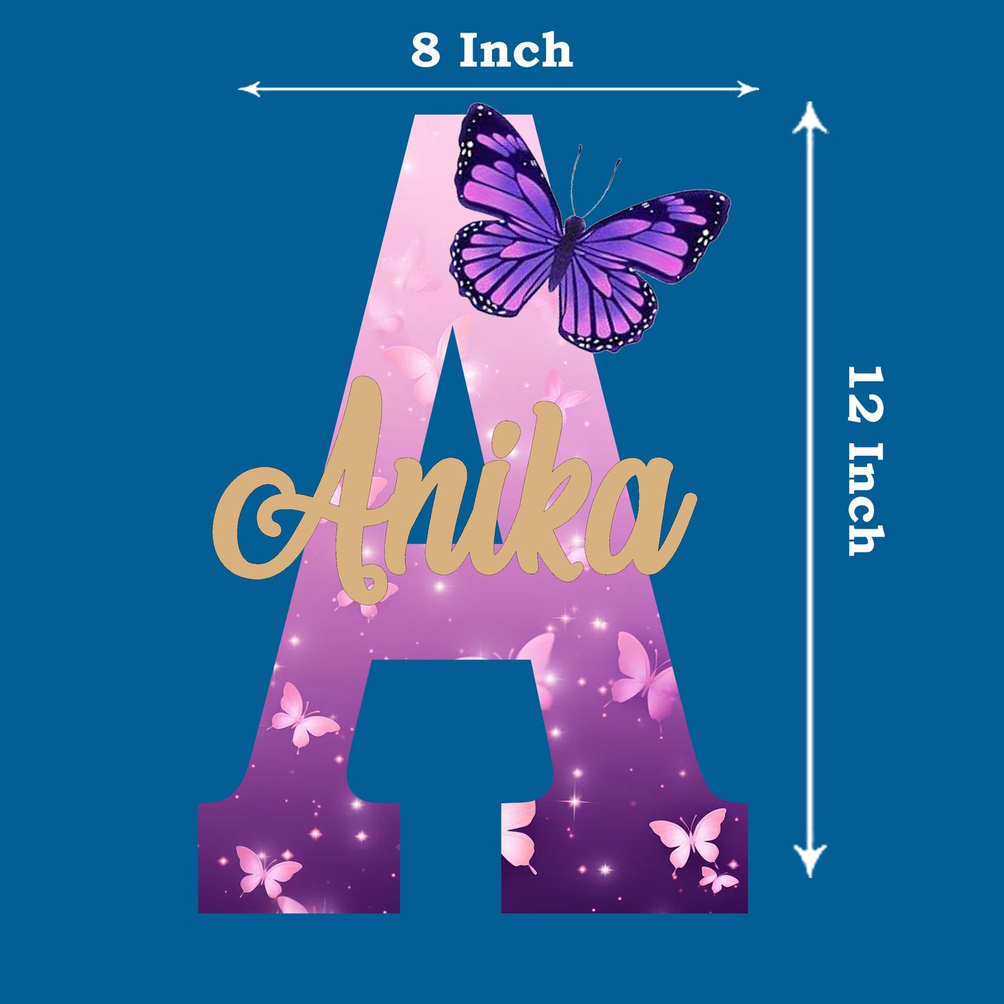 Butterfly Theme Name Plate