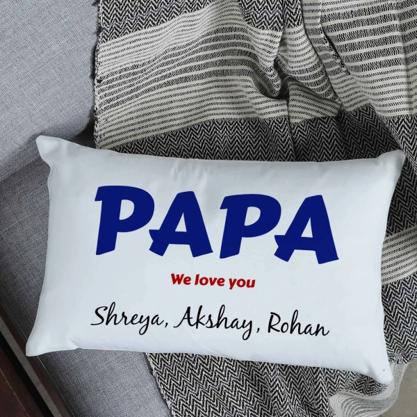 We Love You Papa Personalized Pillow