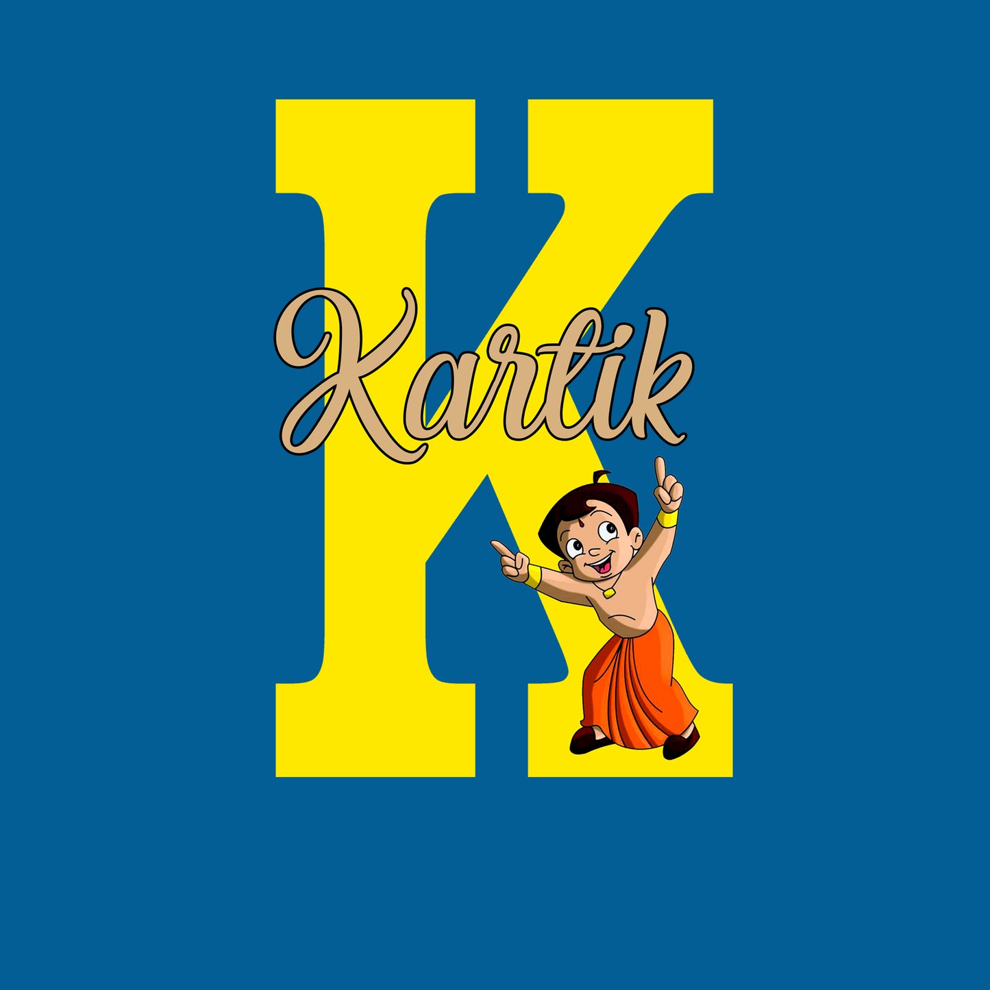 Chota Bheem Theme Name Plate