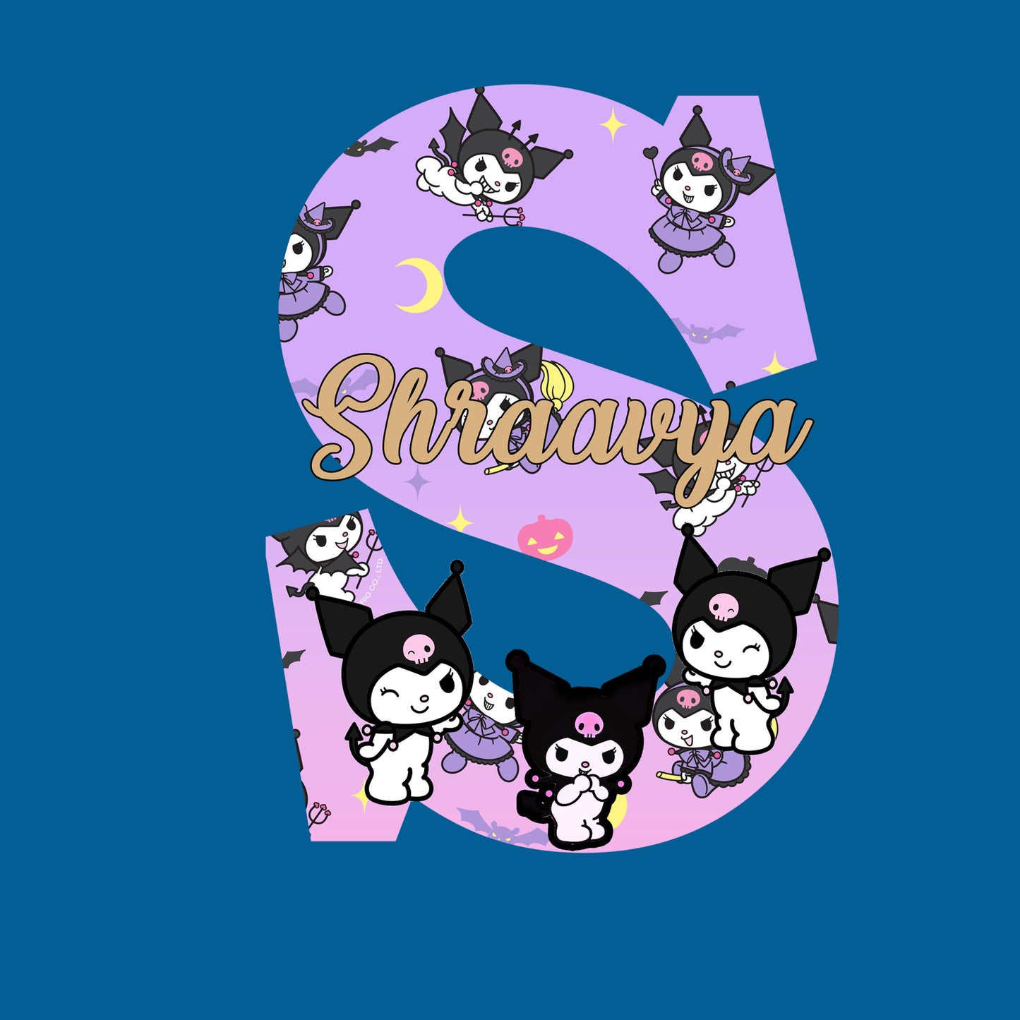 Kuromi Theme Name Plate