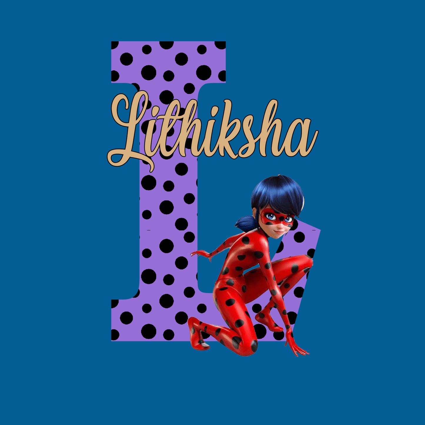 Miraculous Ladybug Theme Name Plate