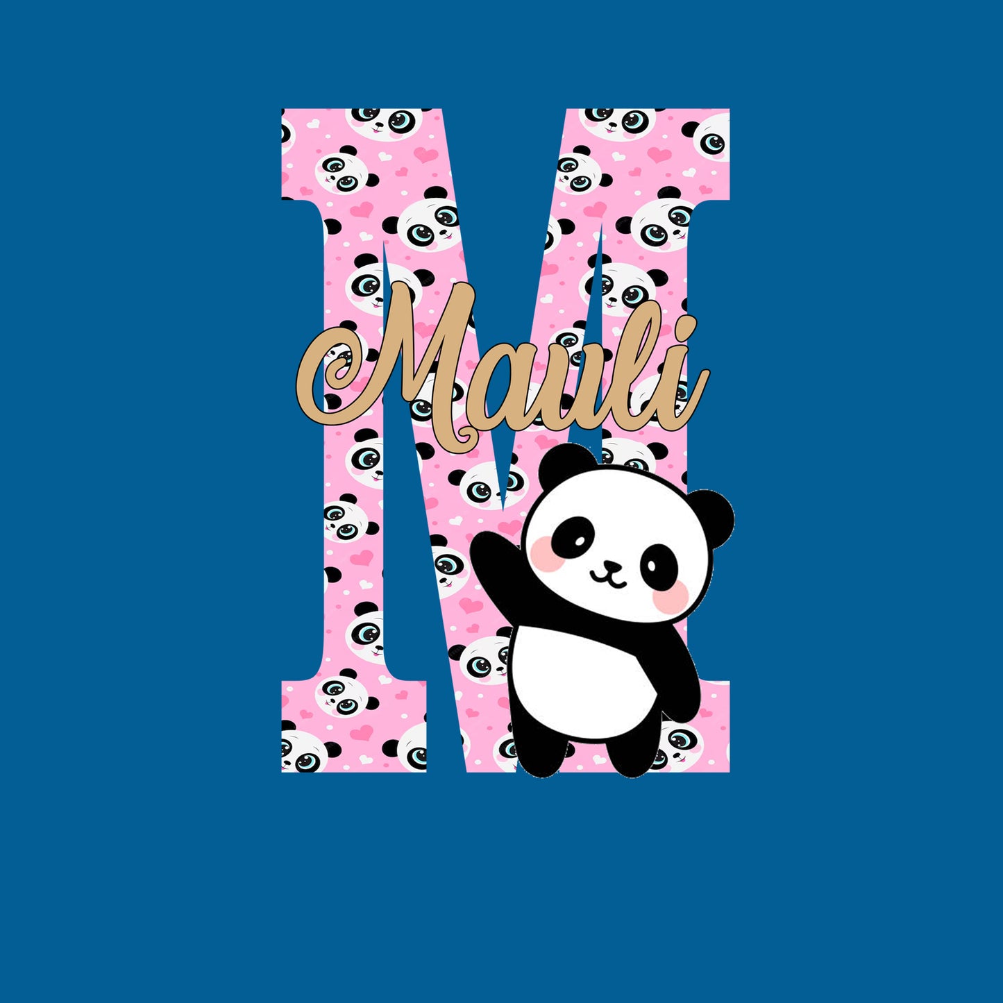 Panda Theme Name Plate