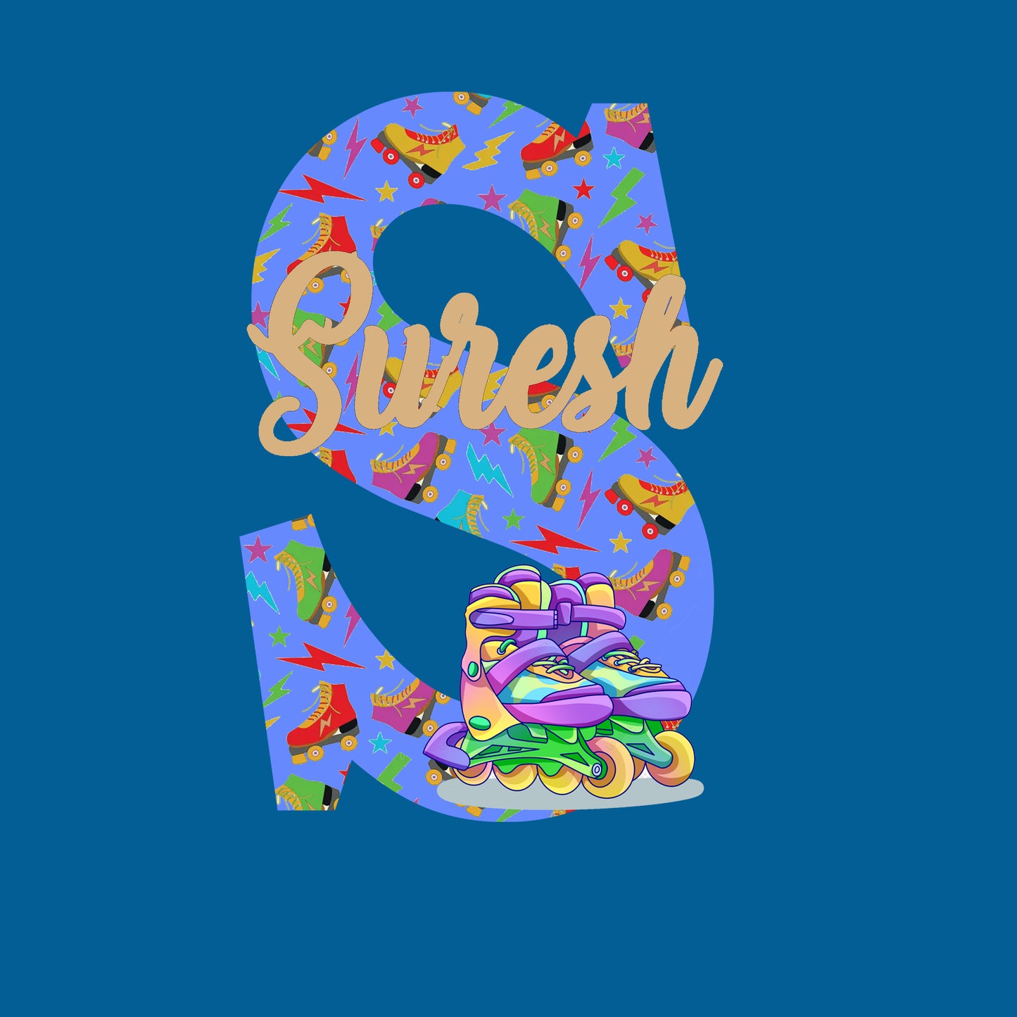 Skater Kid Theme Name Plate