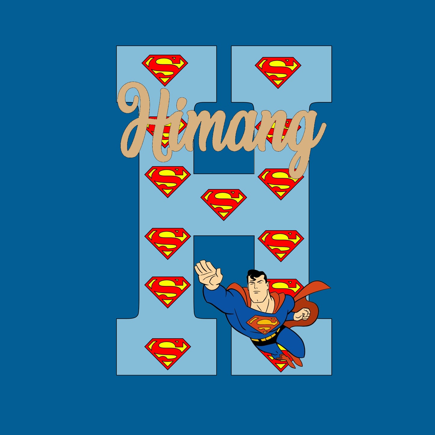 Superman Theme Name Plate