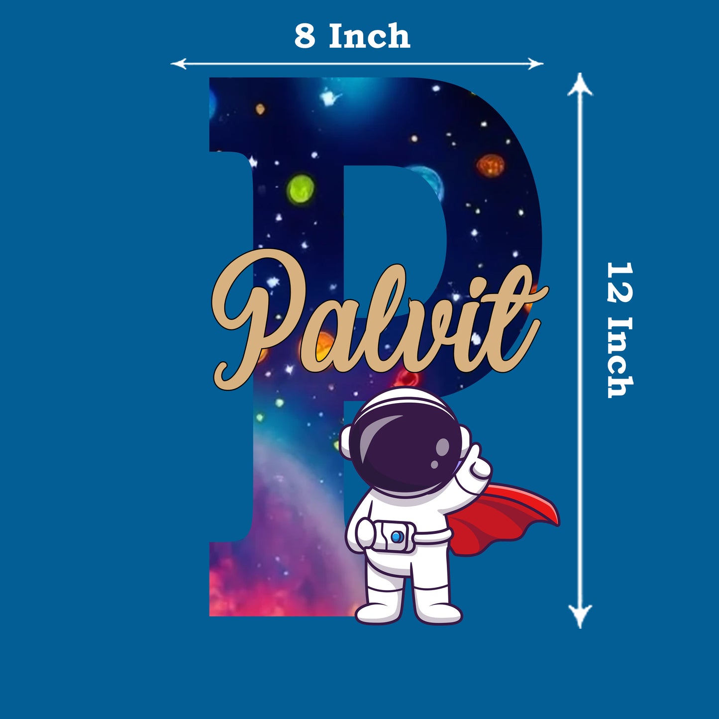 Astronaut Theme Name Plate