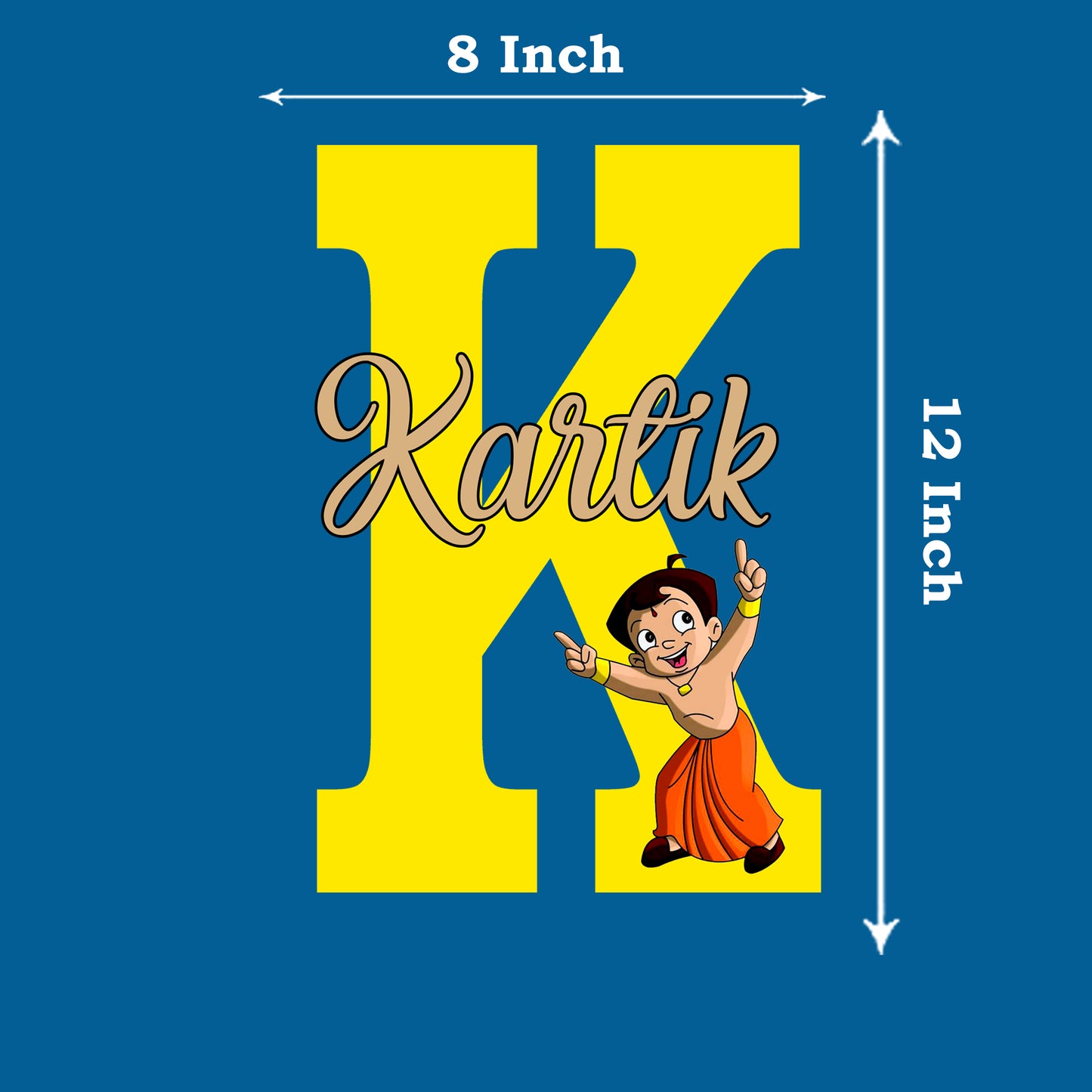 Chota Bheem Theme Name Plate