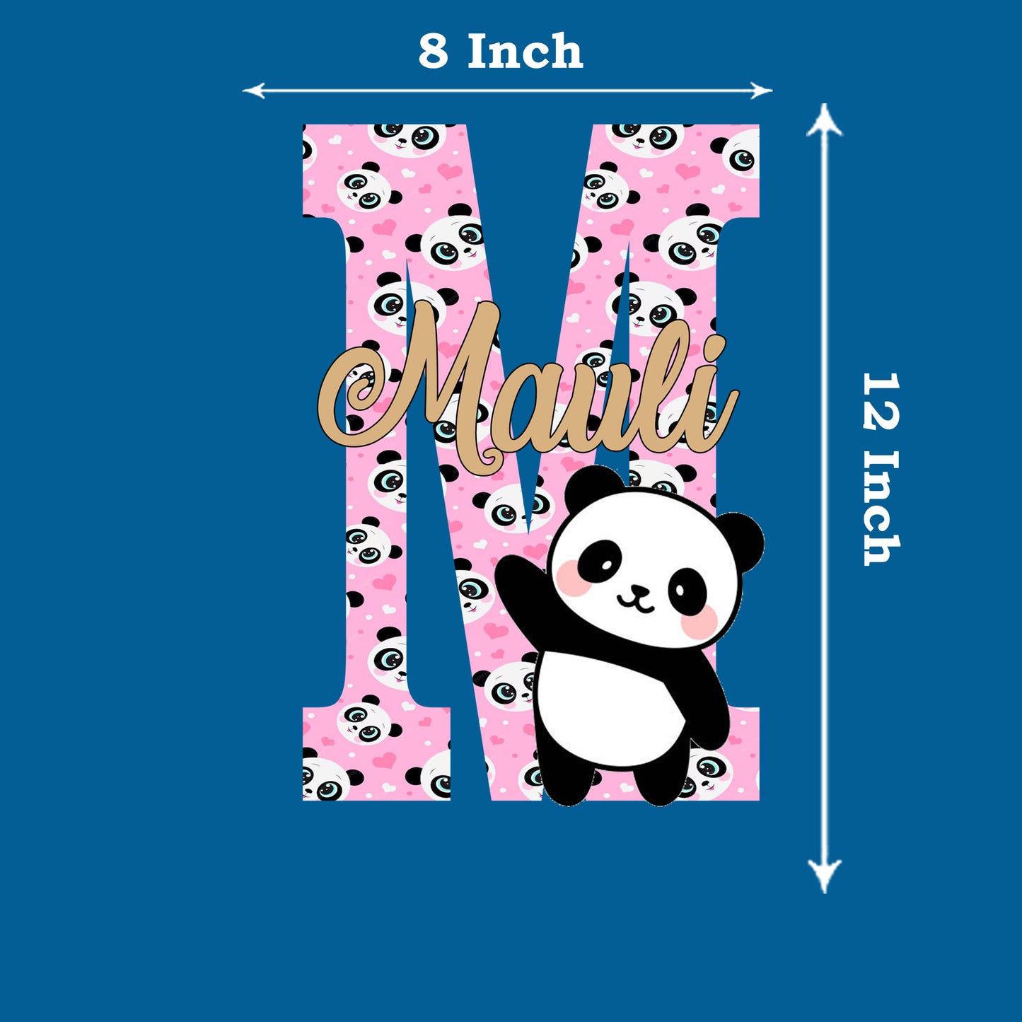 Panda Theme Name Plate