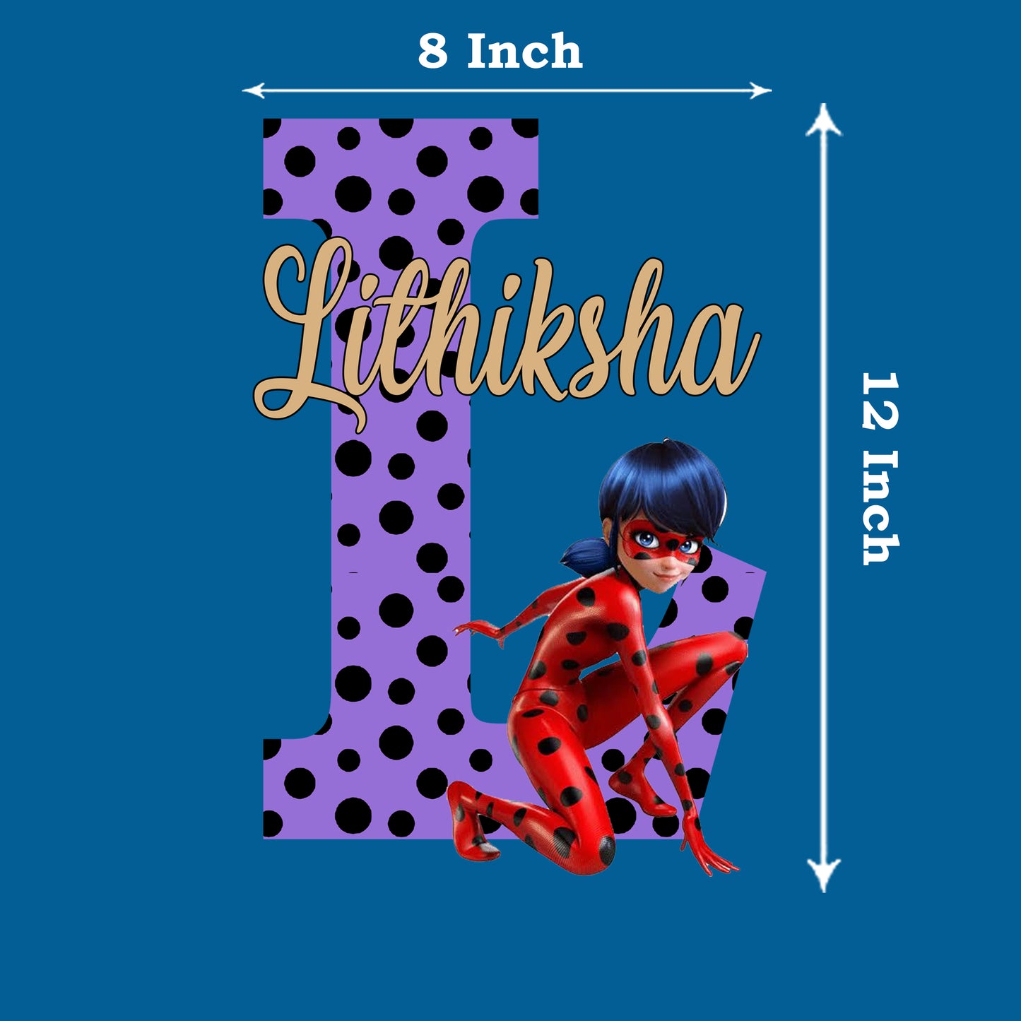 Miraculous Ladybug Theme Name Plate