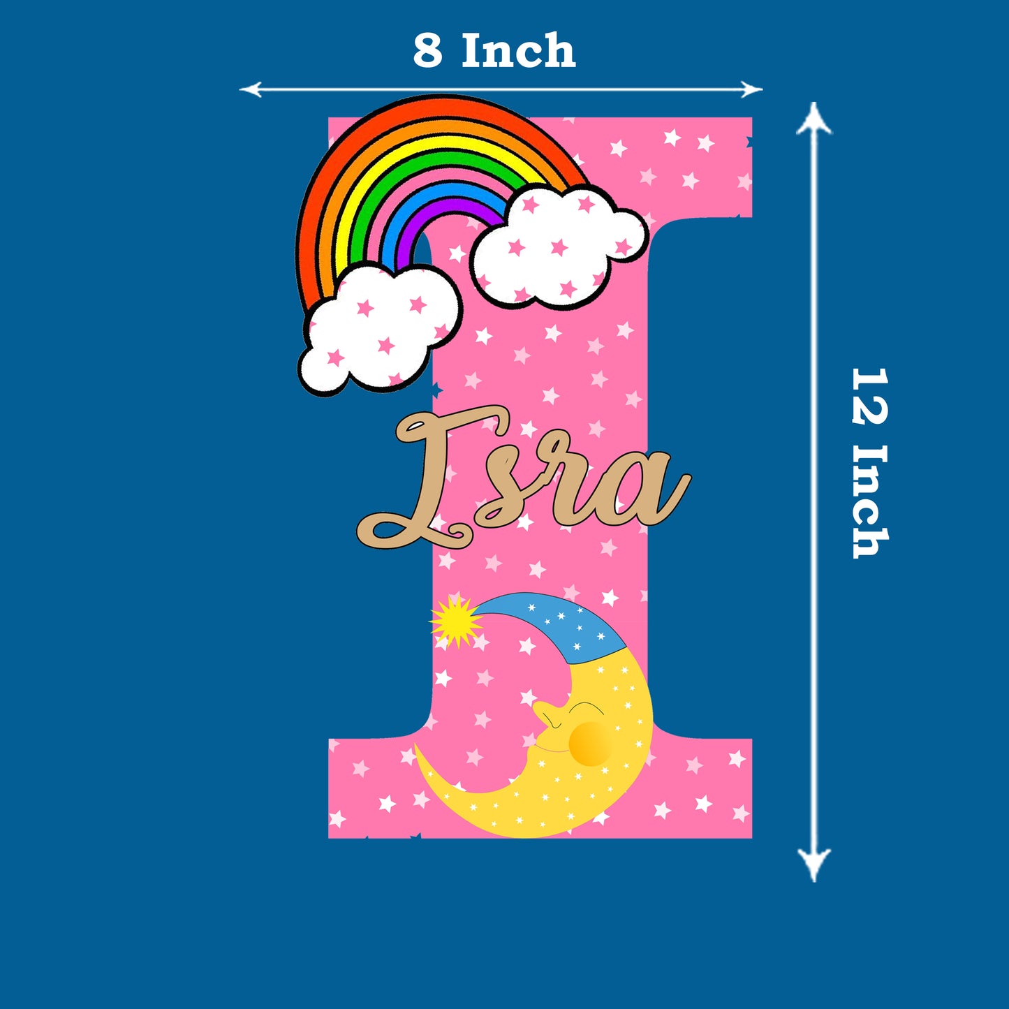 Rainbow Theme Name Plate