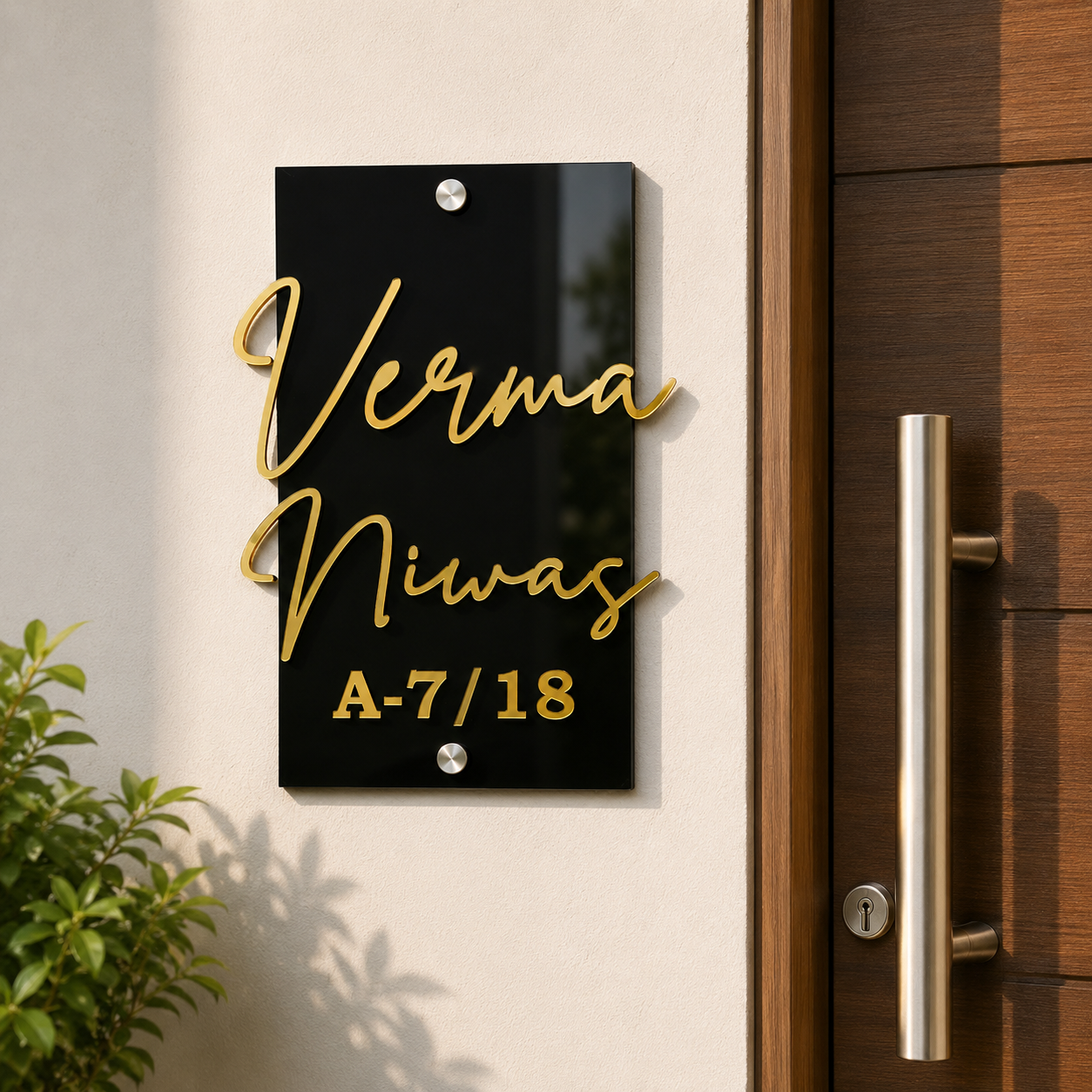 Elite Customized Acrylic Name Plate For Home