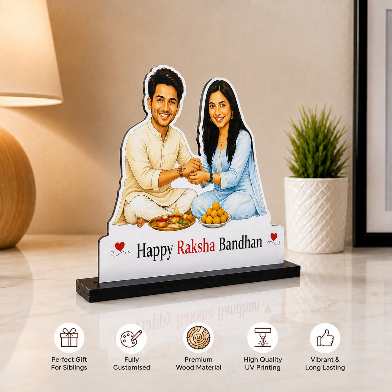 Happy Rakshabandhan Caricature
