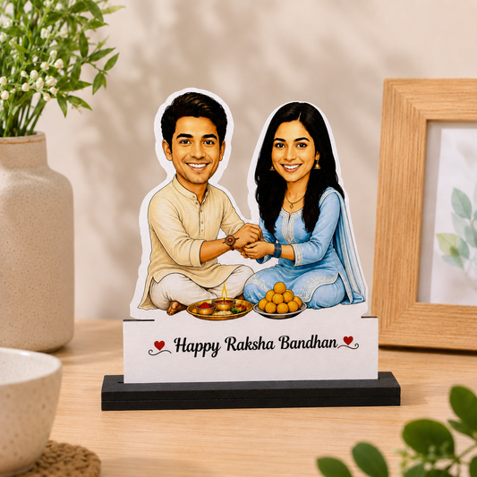 Happy Rakshabandhan Caricature