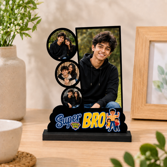 Personalized Super Bro Photo Frame