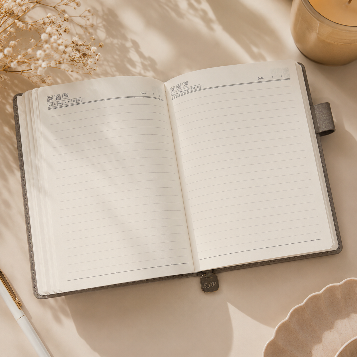 Custom Engraved Organiser Diary with Utility Pocket