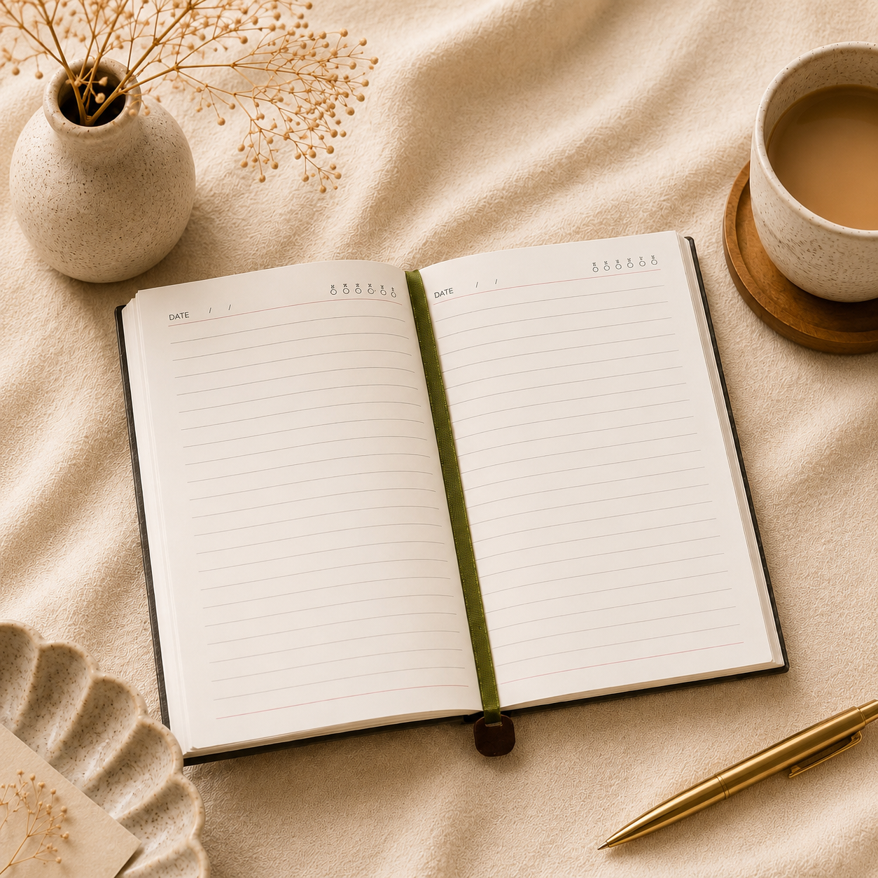 Personalised Prestige Green Executive Diary