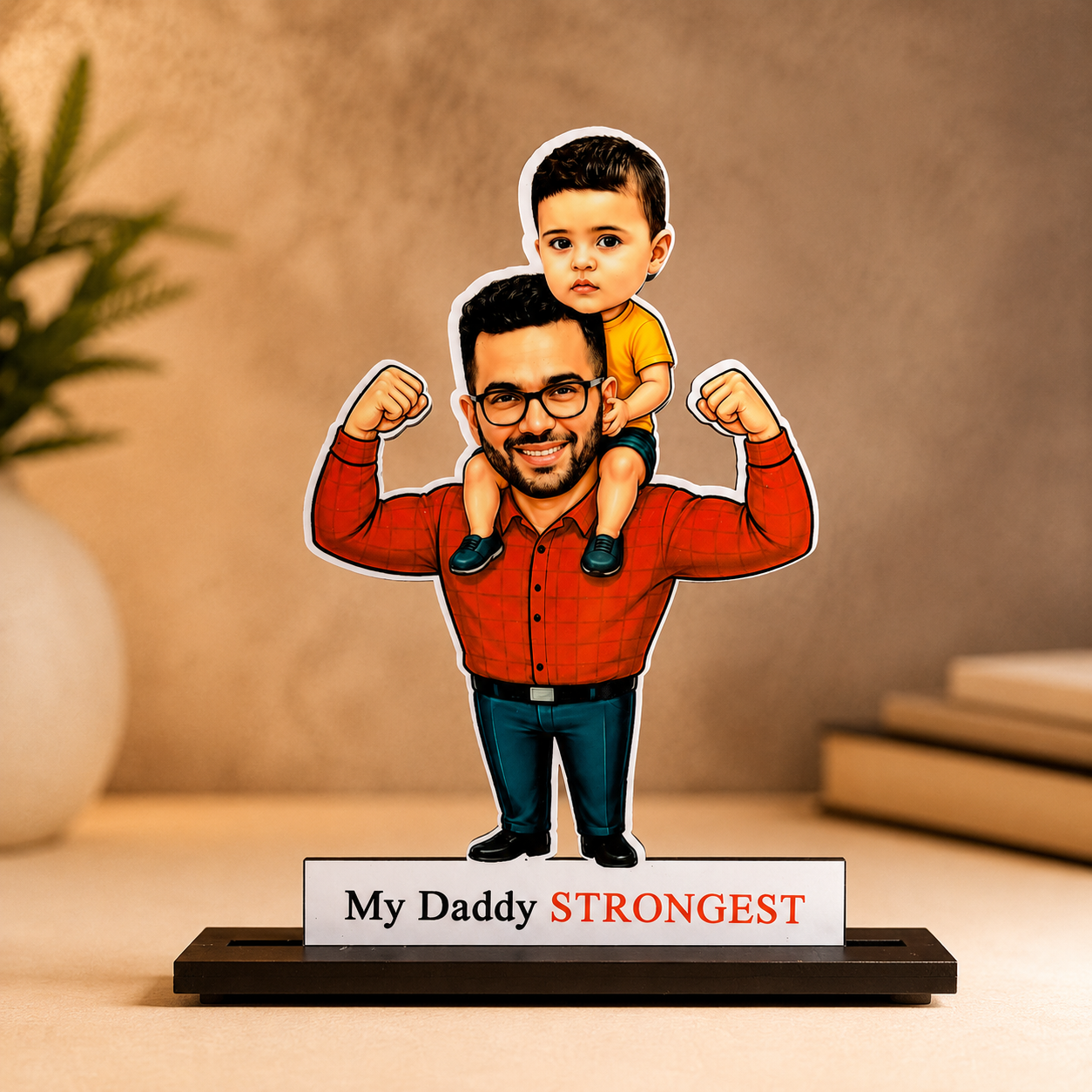 “My Daddy Strongest” Cartoon Cutout