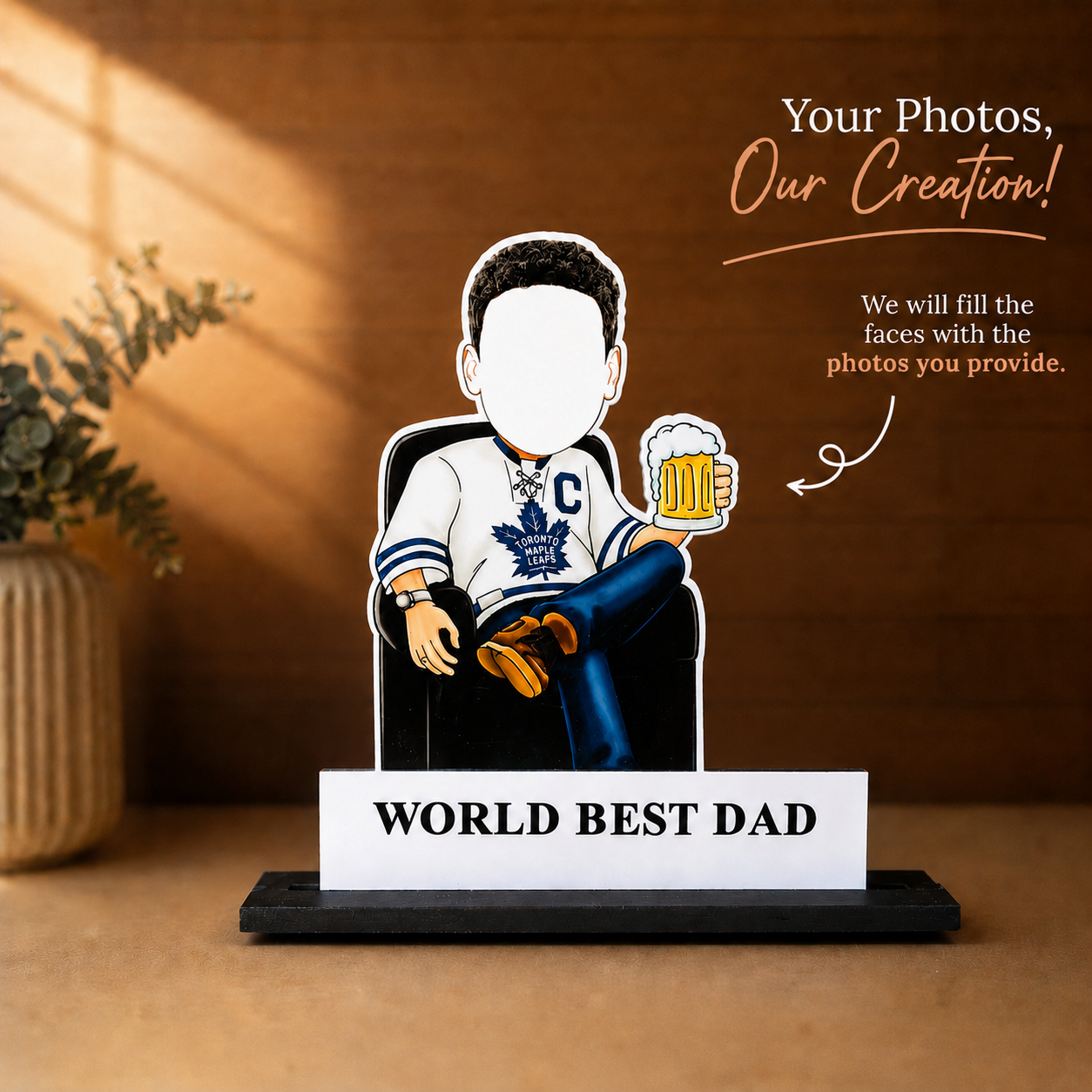 “World Best Dad” Cartoon Cutout