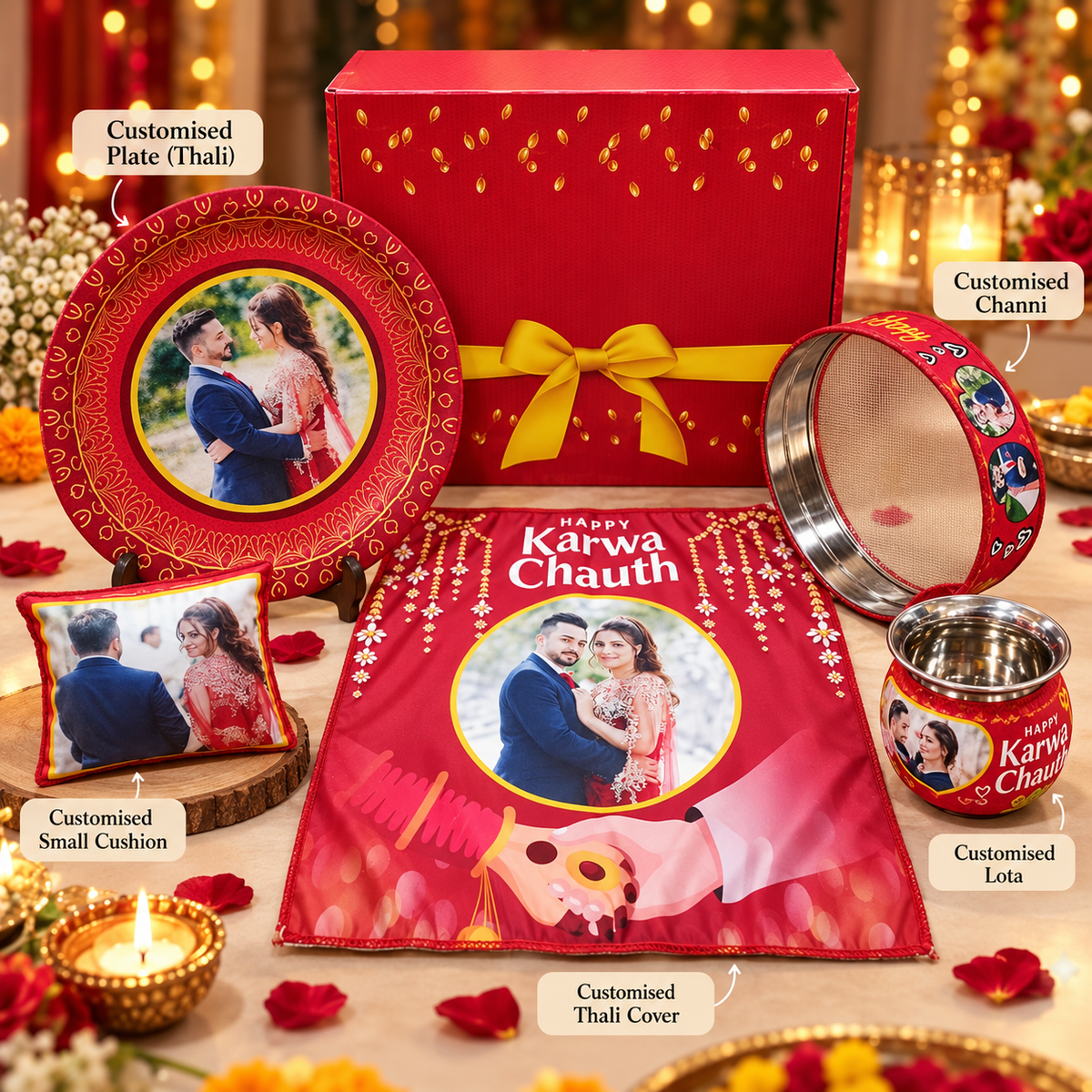 Personalised Karwa Chauth Gift Set