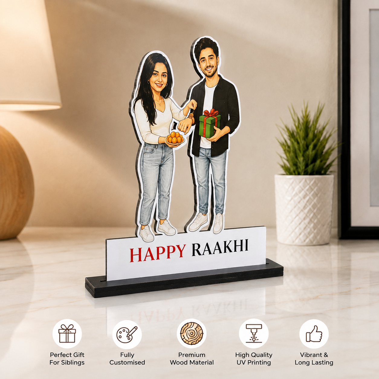 Happy Rakhi Caricature