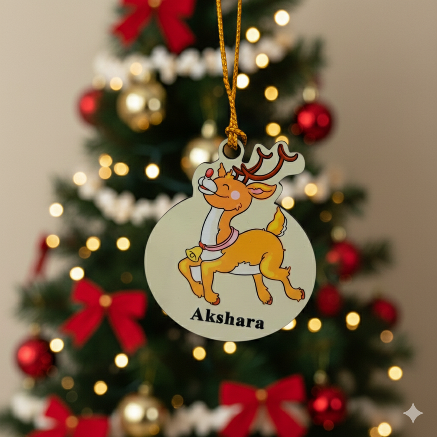 Reindeer Personalized Ornament For Christmas