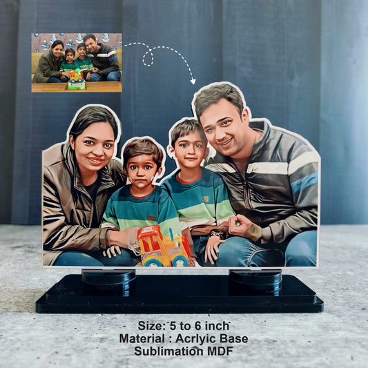 Personalized Magnetic Family Caricature | Perfect Gift for Loved Ones