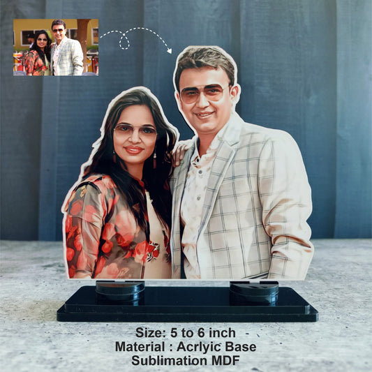 Personalized Magnetic Couple Caricature | Perfect Gift for Loved Ones