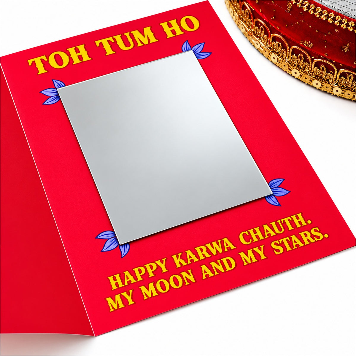 Karwa Chauth Mirror Card
