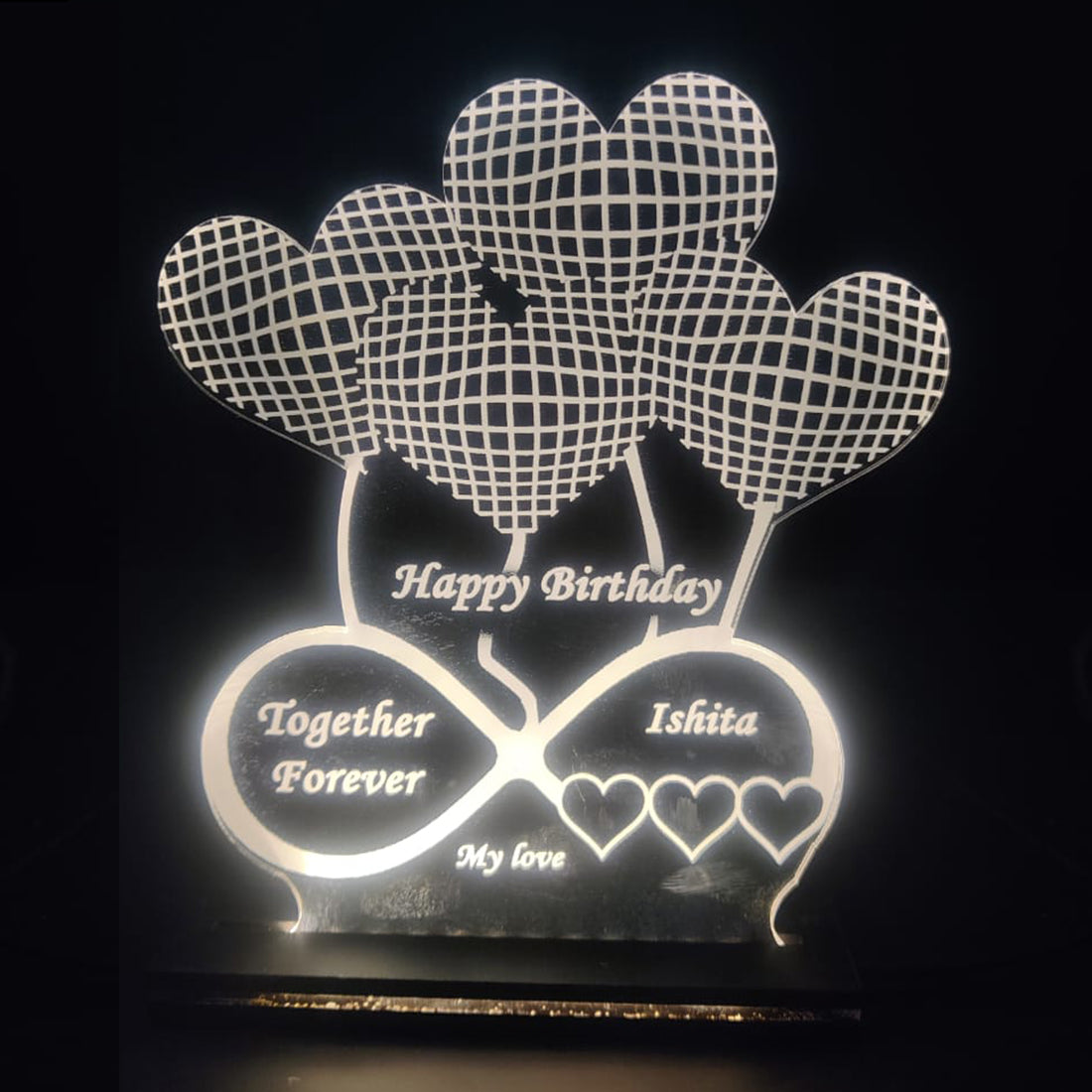 Heart 3d Illusion Lamp