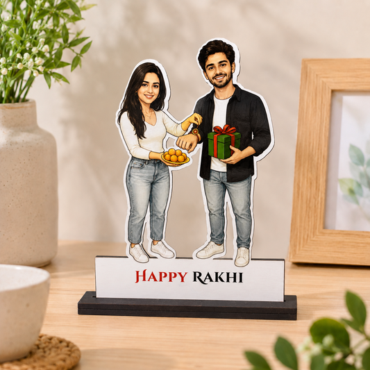 Happy Rakhi Caricature