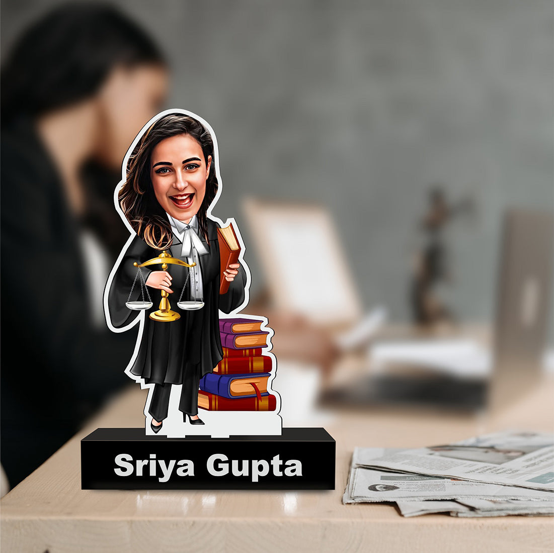 Lawyer Caricature Female