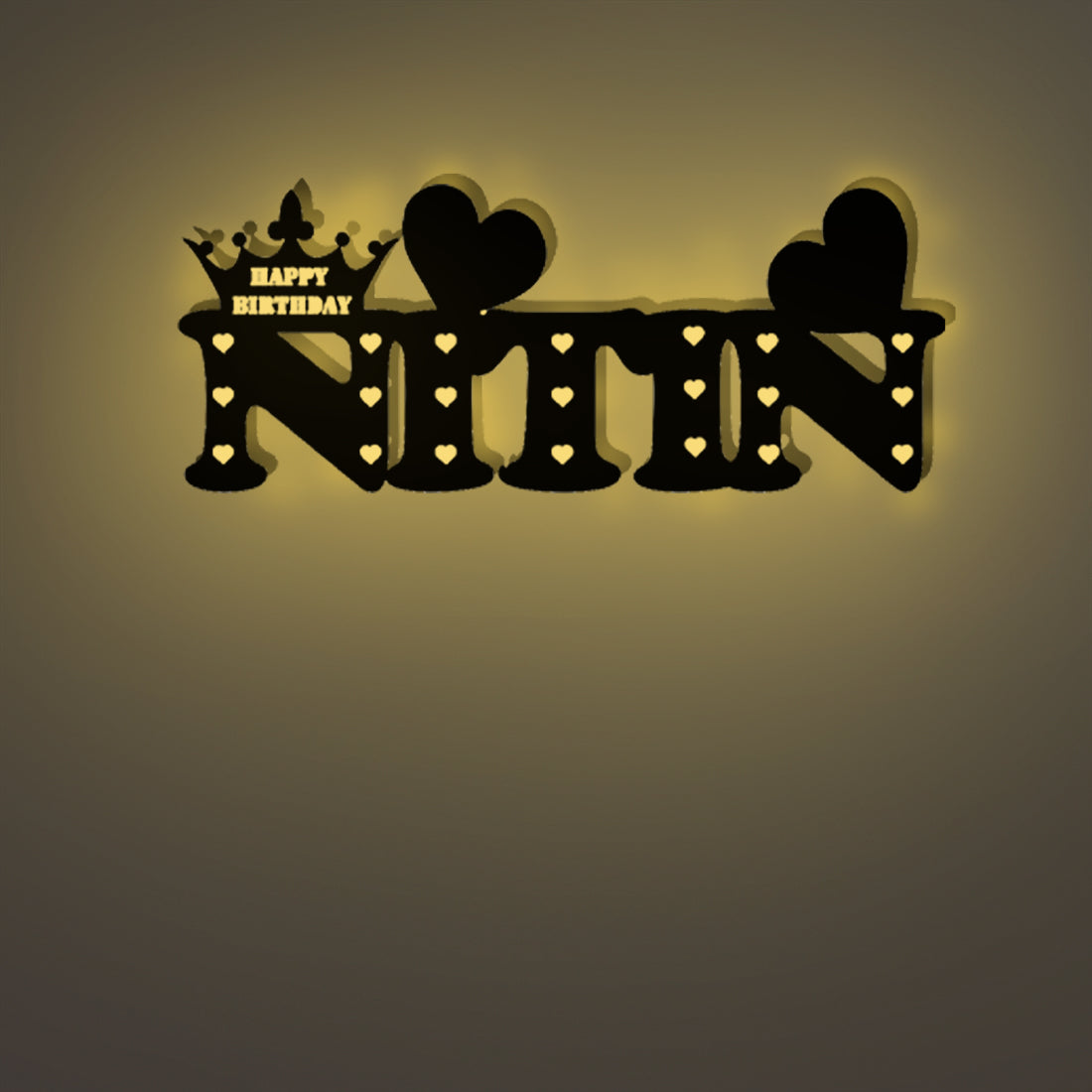 Custom Made Name Lamp For Wall