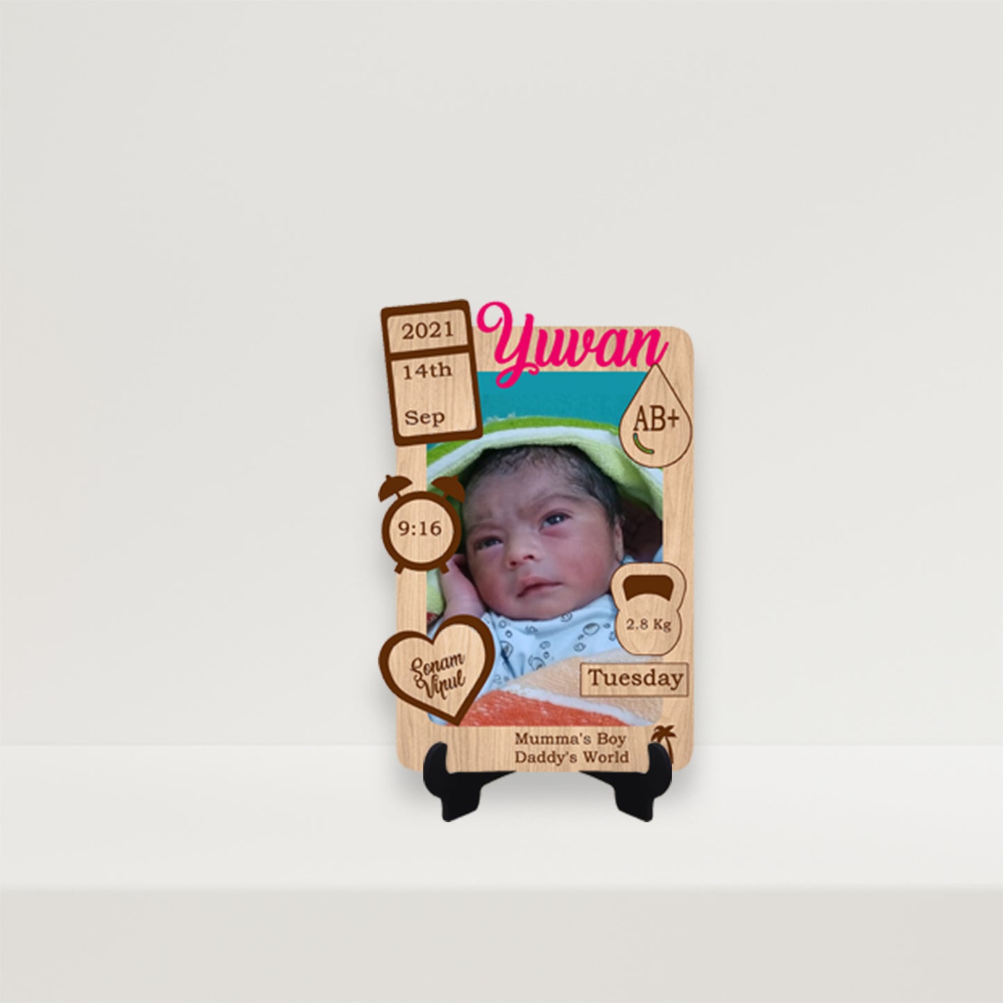 Baby Detail Wooden Table Top