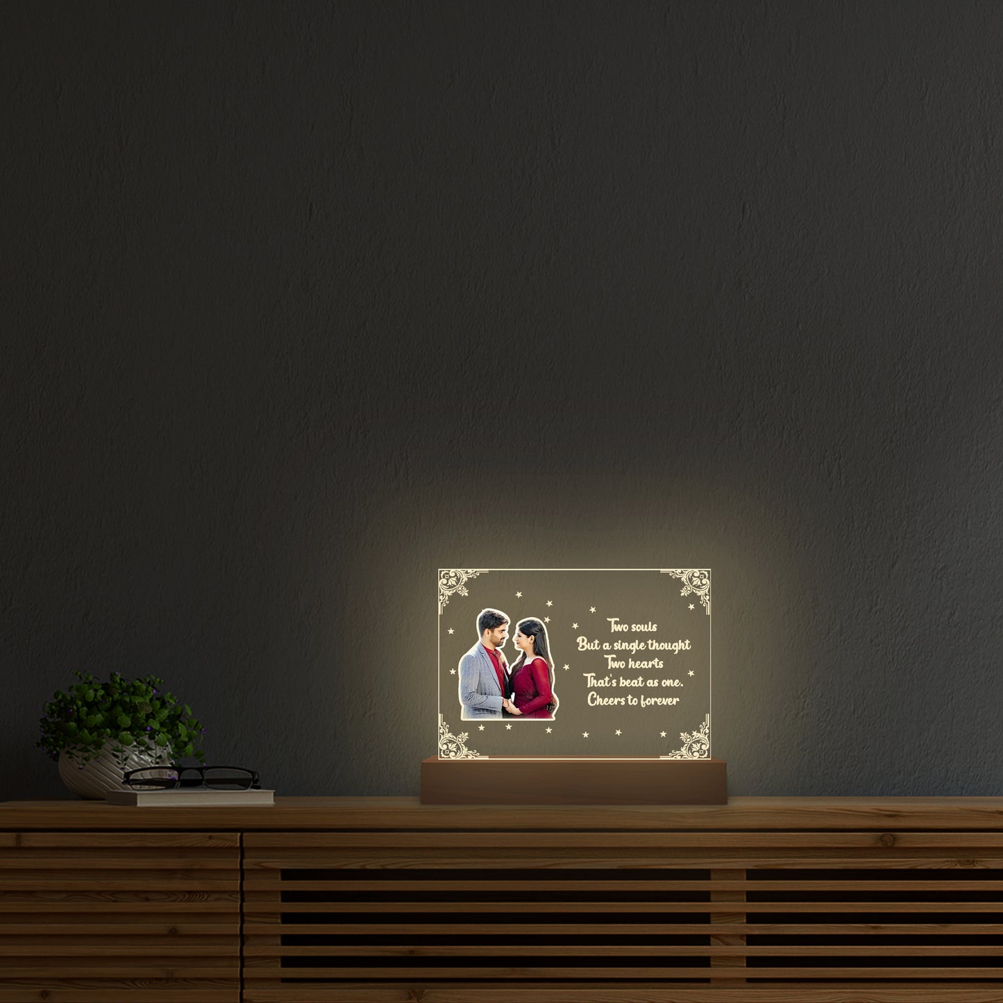 Customised Couple  Acrylic Lamp