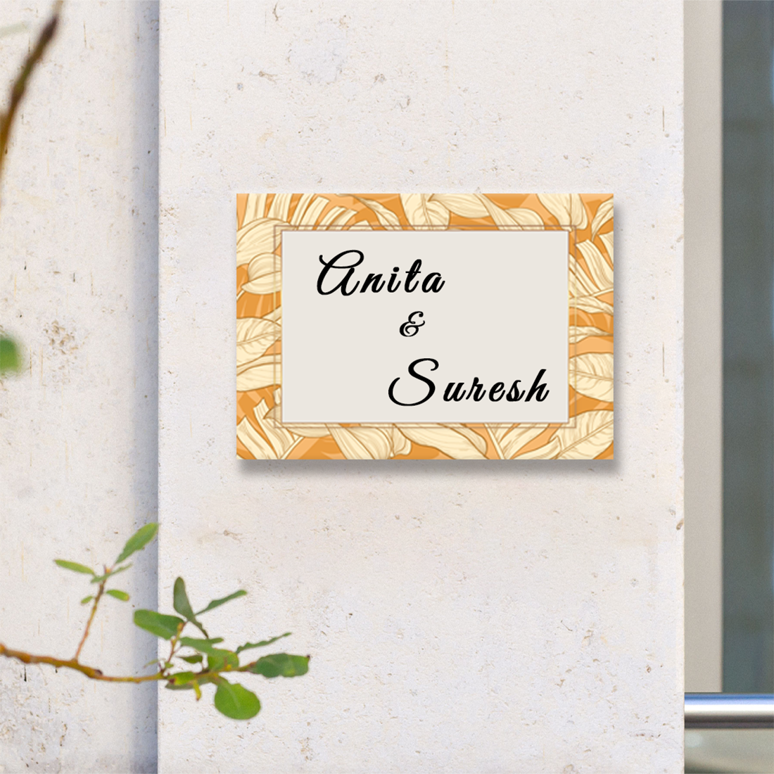 Contemporary Name Plate